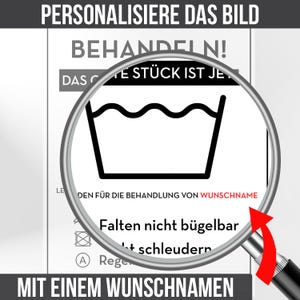 Personalisiertes Geschenk zum 50. Geburtstag Frau Mann Wäsche Lustige Geschenkidee 50 Jahre Geburtstagskarte Witzige Party Deko image 2