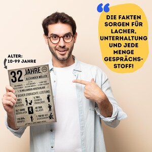 50. Geburtstag Geschenk | 50 Jahre Geburtstagsgeschenk personalisiert | Jahrgang 1976 Geschenkidee Geburtstagskarte image 4