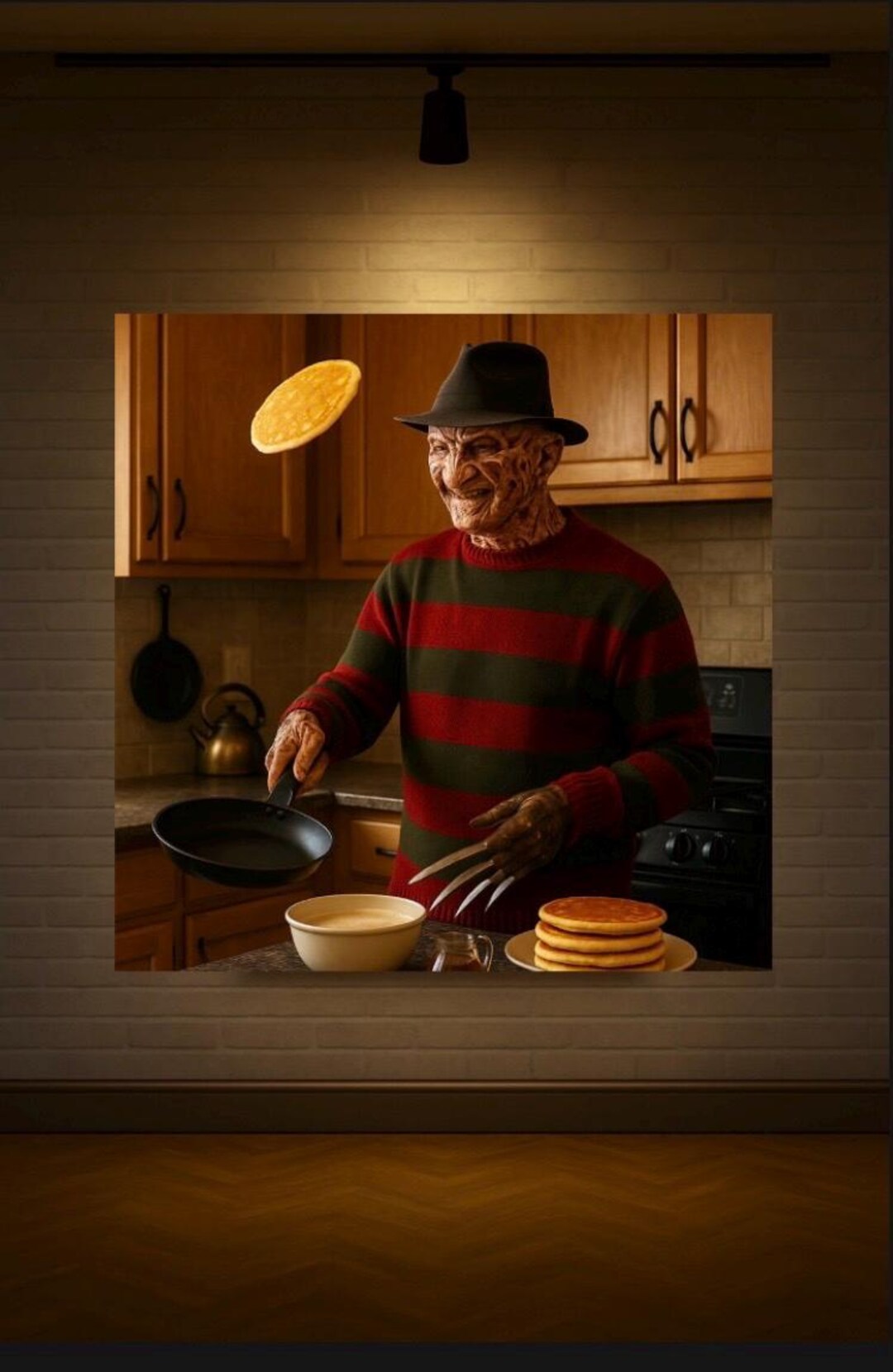 Scary Breakfast Chef – Funny Horror Kitchen Wall Art Print - Etsy