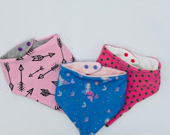 Lucky dip bibs. Adult/child/baby, plain colour available