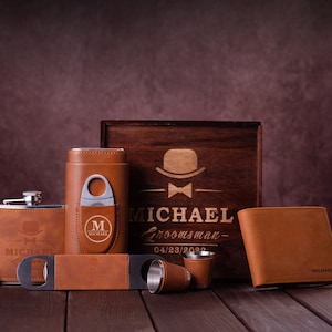 Personalisierte Groomsmen Geschenke, Trauzeugen Vorschlag, Trauzeuge Geschenk Box Set, Trauzeuge Geschenk, Bräutigam Geschenk, Papa Geschenk, Freund Geschenk für Männer