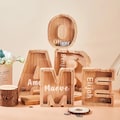 Personalized Large Wooden Kids Letter Piggy Bank, Wood Gift For Kids, Custom Name Coin Bank, Wood Alphabet Letter Bank, Christmas gifts product logo