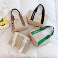 Personalized Straw Bag Beach Bag Custom Name Tote Bag, Bridesmaid Gifts Bridesmaid Bags Bachelorette Gifts Bachelorette Bags Girls Trip Bags product logo