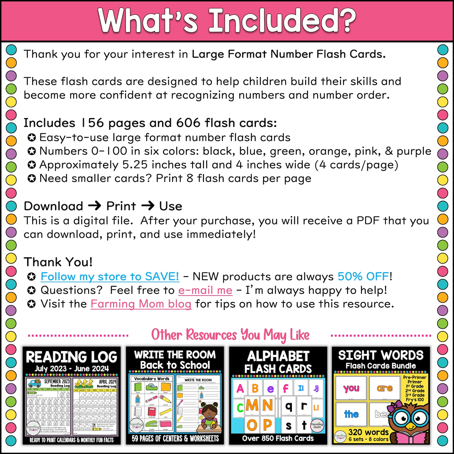 Number Flash Cards Numbers 1-100 Printable Flashcards for Kids - Etsy