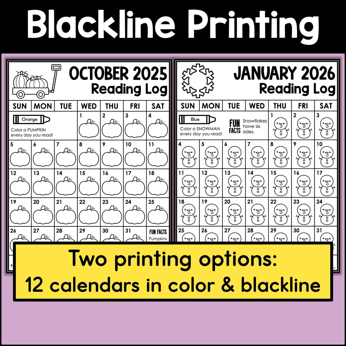 Reading Log for Kids Reading Chart Coloring Pages 2025-2026 Calendar - Etsy