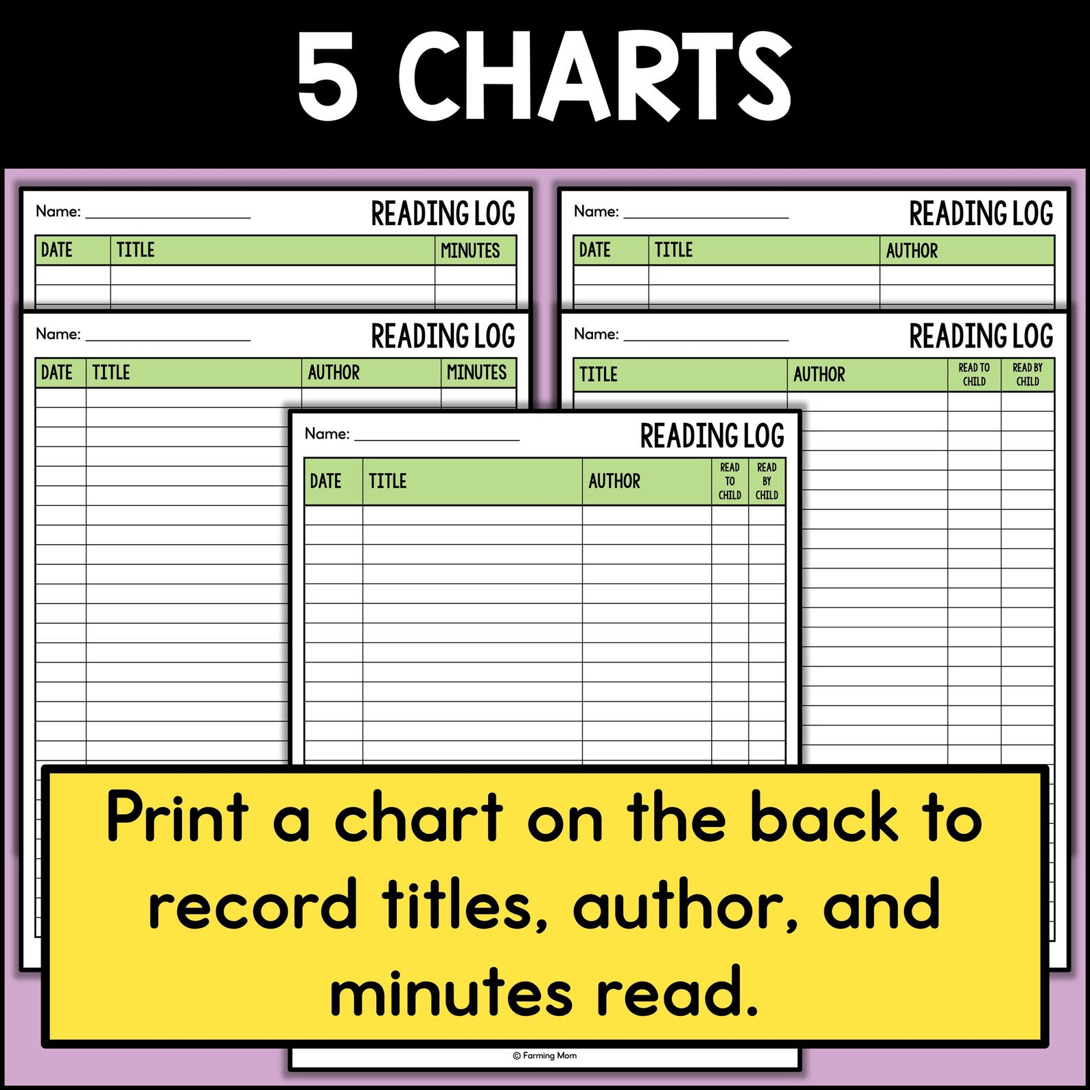 Reading Log for Kids Reading Chart Coloring Pages 2025-2026 Calendar - Etsy