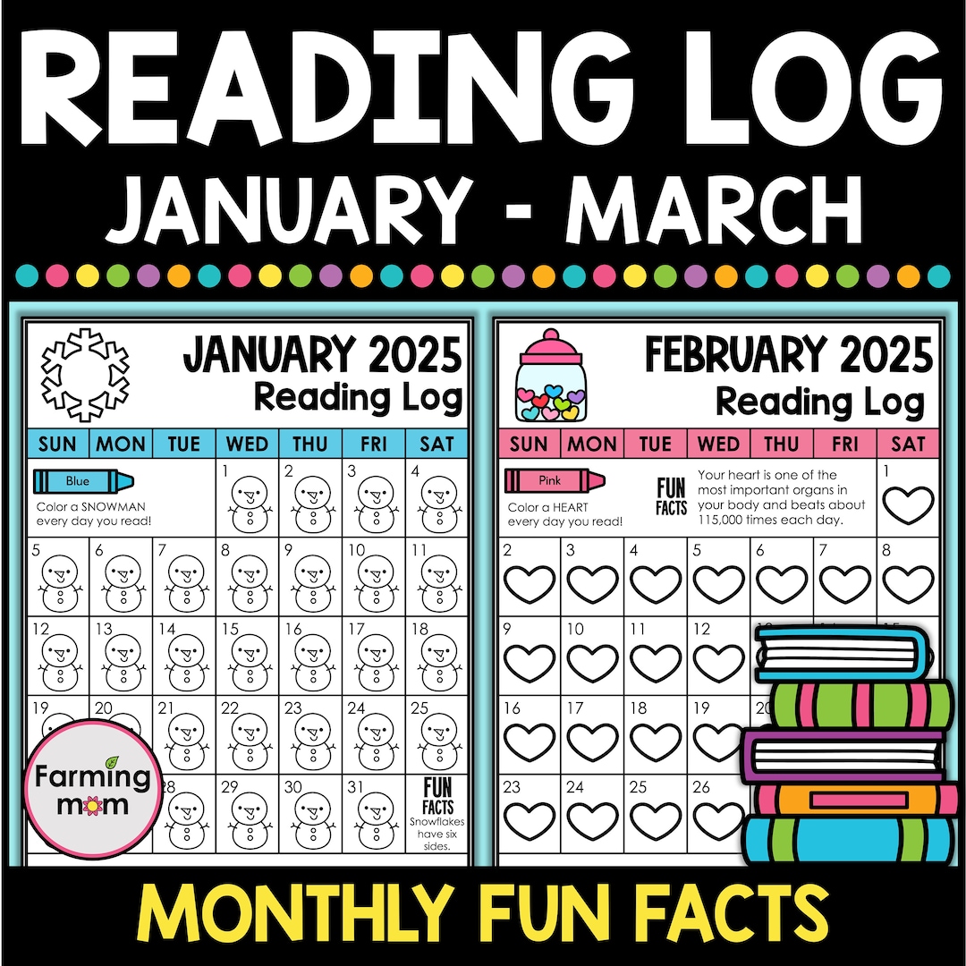 monthly-reading-log-for-kids-winter-coloring-pages-2025-printable-calendar-reading-chart-etsy
