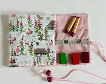 Personalized pencil case/roll-up pencil case/pencil pouch by Daniela Drescher Sommerdorf, ideal gift for primary school, perfect for starting school