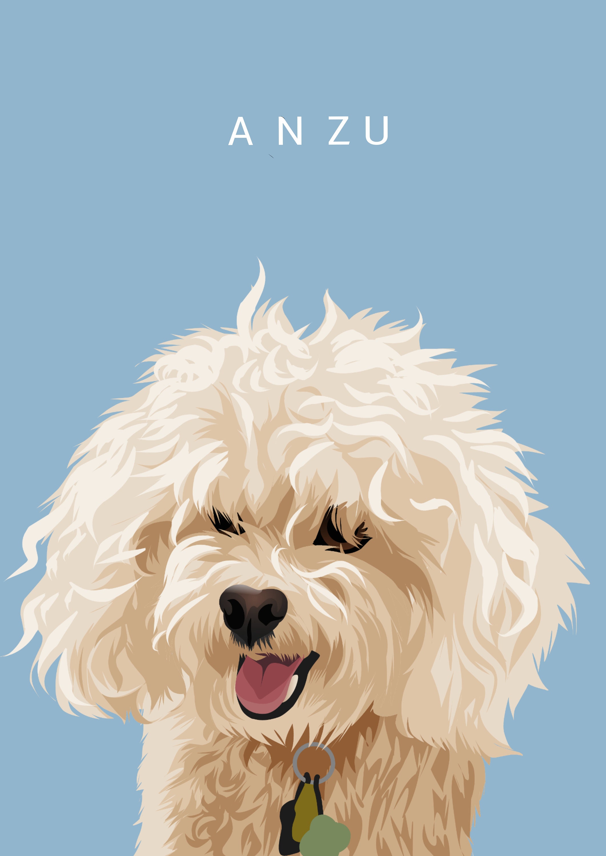 Pet Portrait Digital File Pet vector Vector Illustration | Etsy