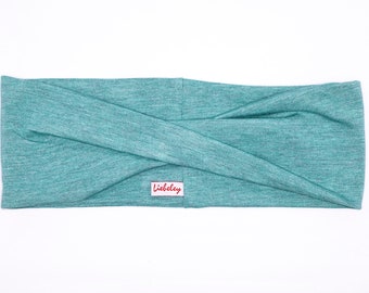 Hairband / headband green/ light petrol