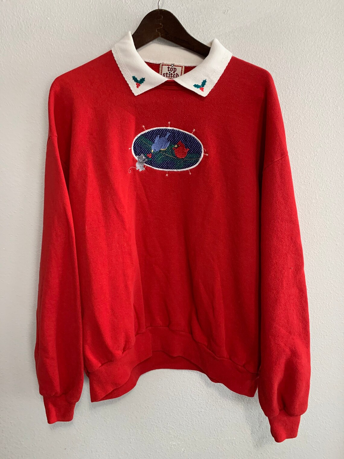 Sweatshirt top stitch by morning sun size XL | Etsy