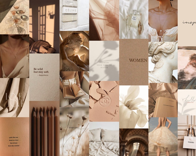 NUDE AESTHETIC Wall Collage Kit (57 Images) 