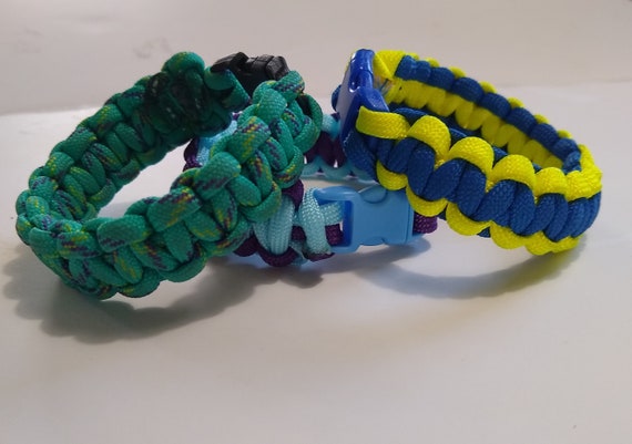 Cobra Braid Paracord Bracelet Etsy