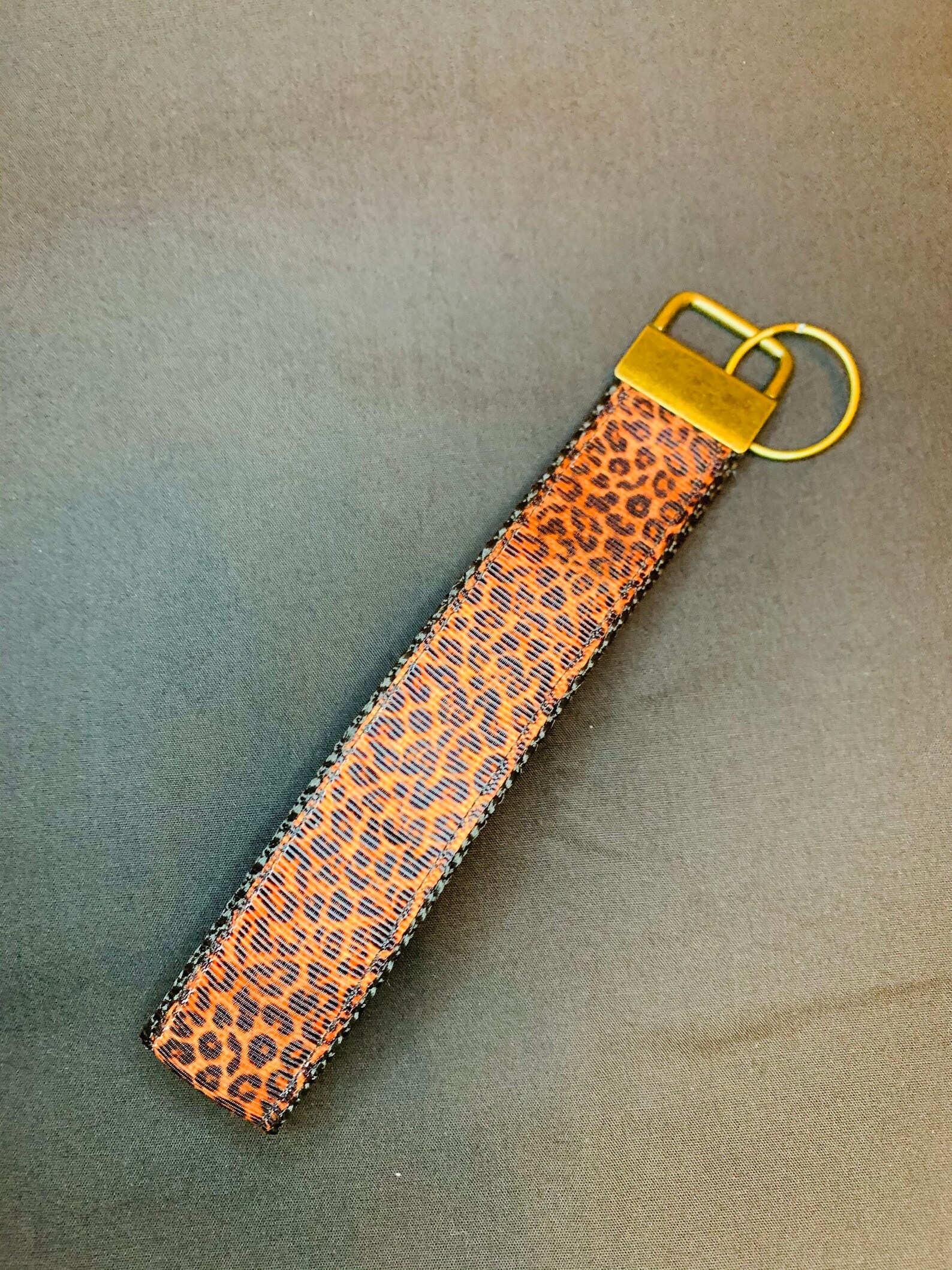 Cheetah Print Key Wristlet Key Fob Keychain Etsy