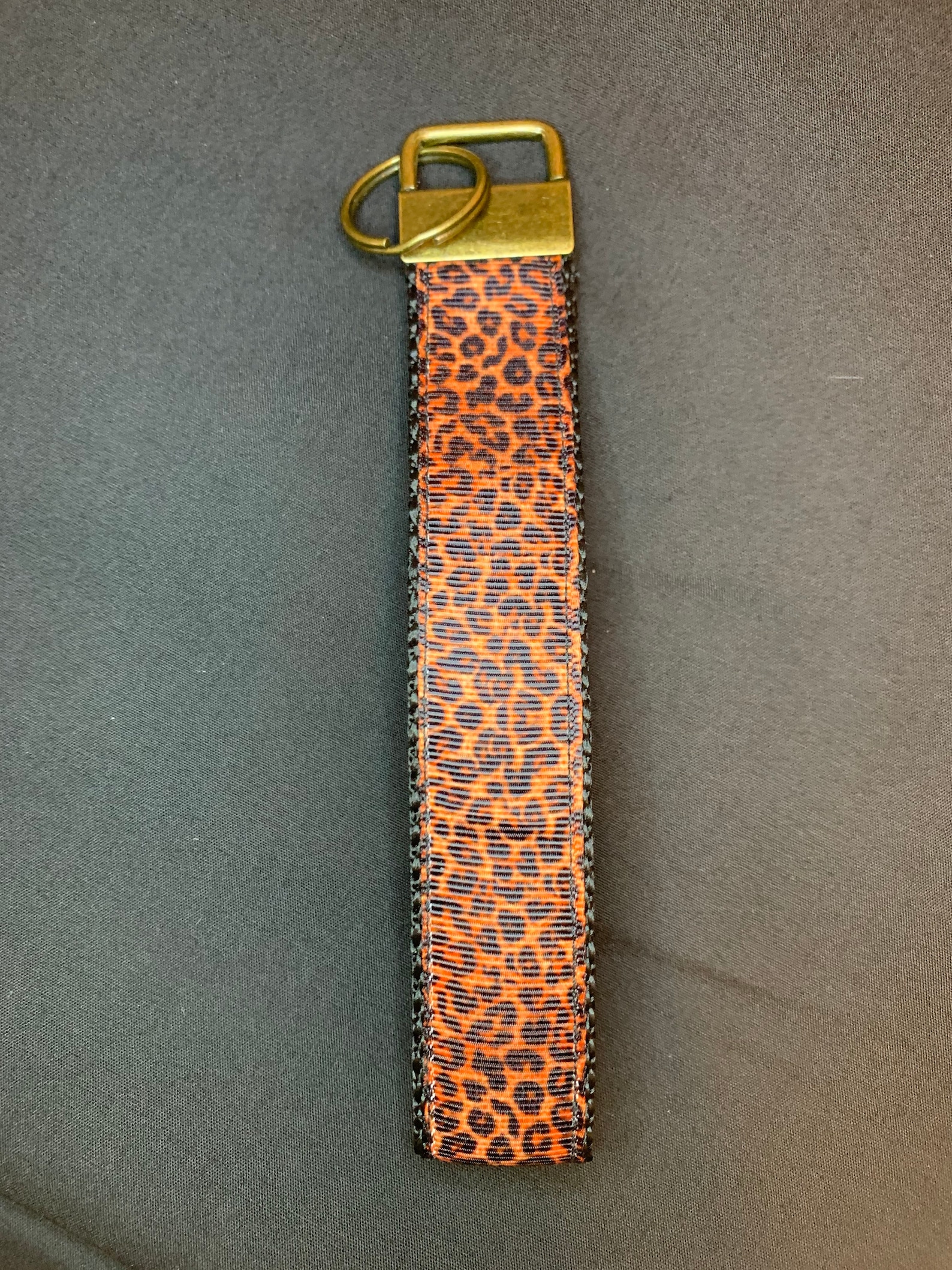 Cheetah Print Key Wristlet Key Fob Keychain Etsy