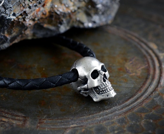 Ciondolo Teschio In Argento Per Uomo E Donna Con Texture Ossidate, Ciondolo Memento Mori - Italia - Foto 11