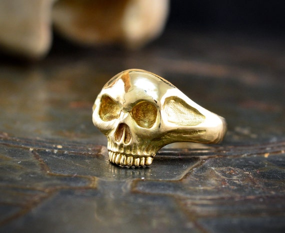 Handmade skull rings deals