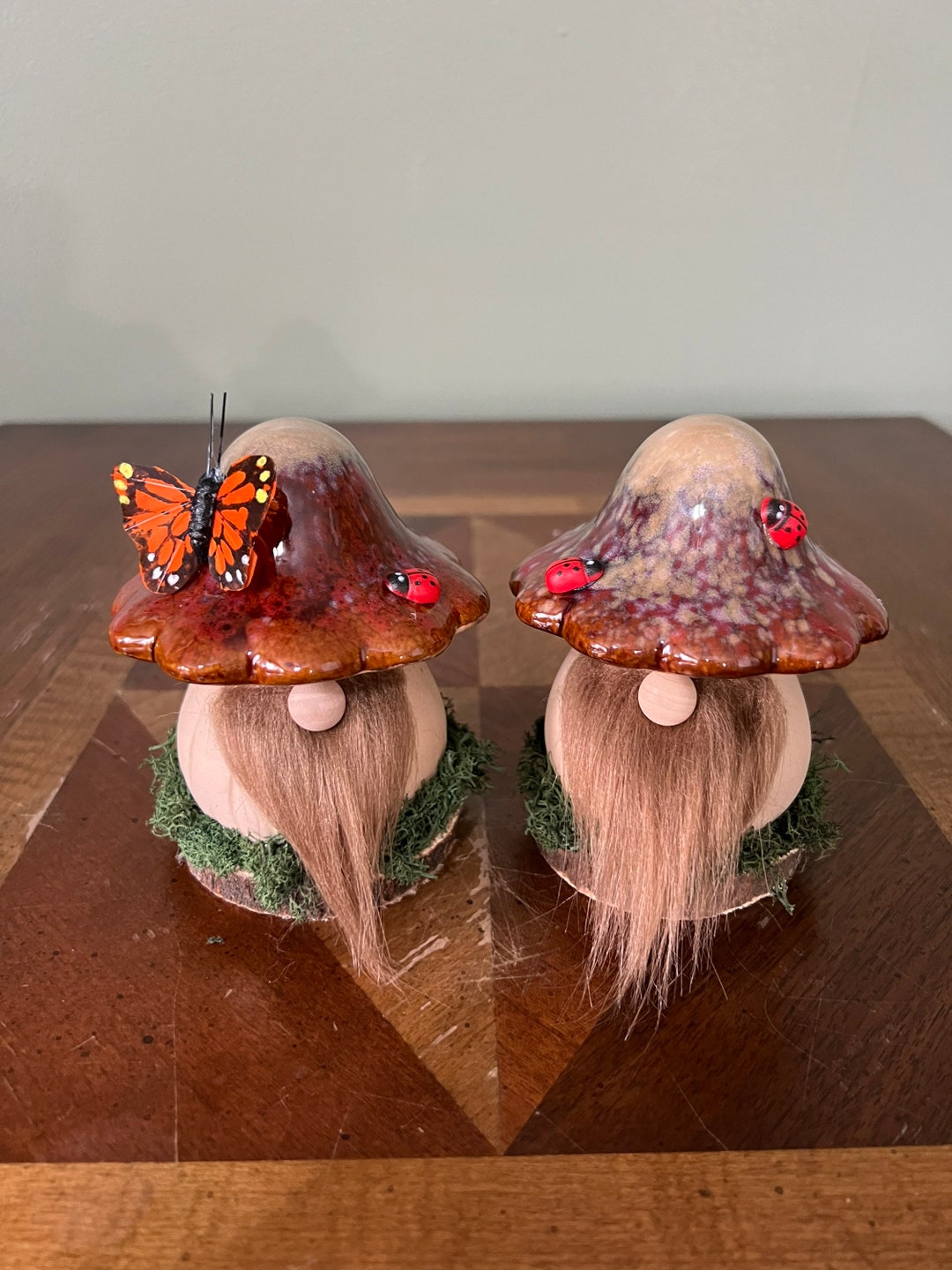 Ceramic Mushroom Gnomes Etsy