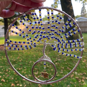 Blue & Yellow Baseball Theme Tree of Life