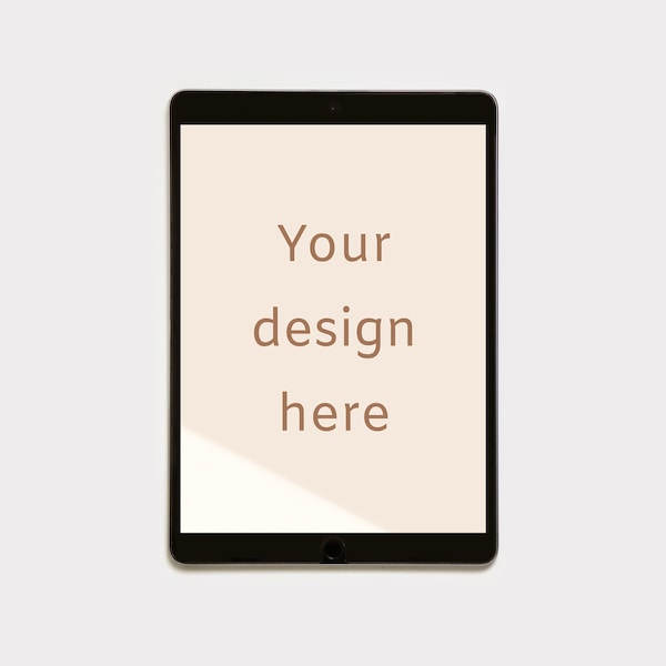 iPad Minimal styled Mockup, Basic Mockup, Tablet PC Mockup, iPad Screen, Flat Lay Mockup, Desk Mockup, Digital Planner Mockup,  iPad Photo