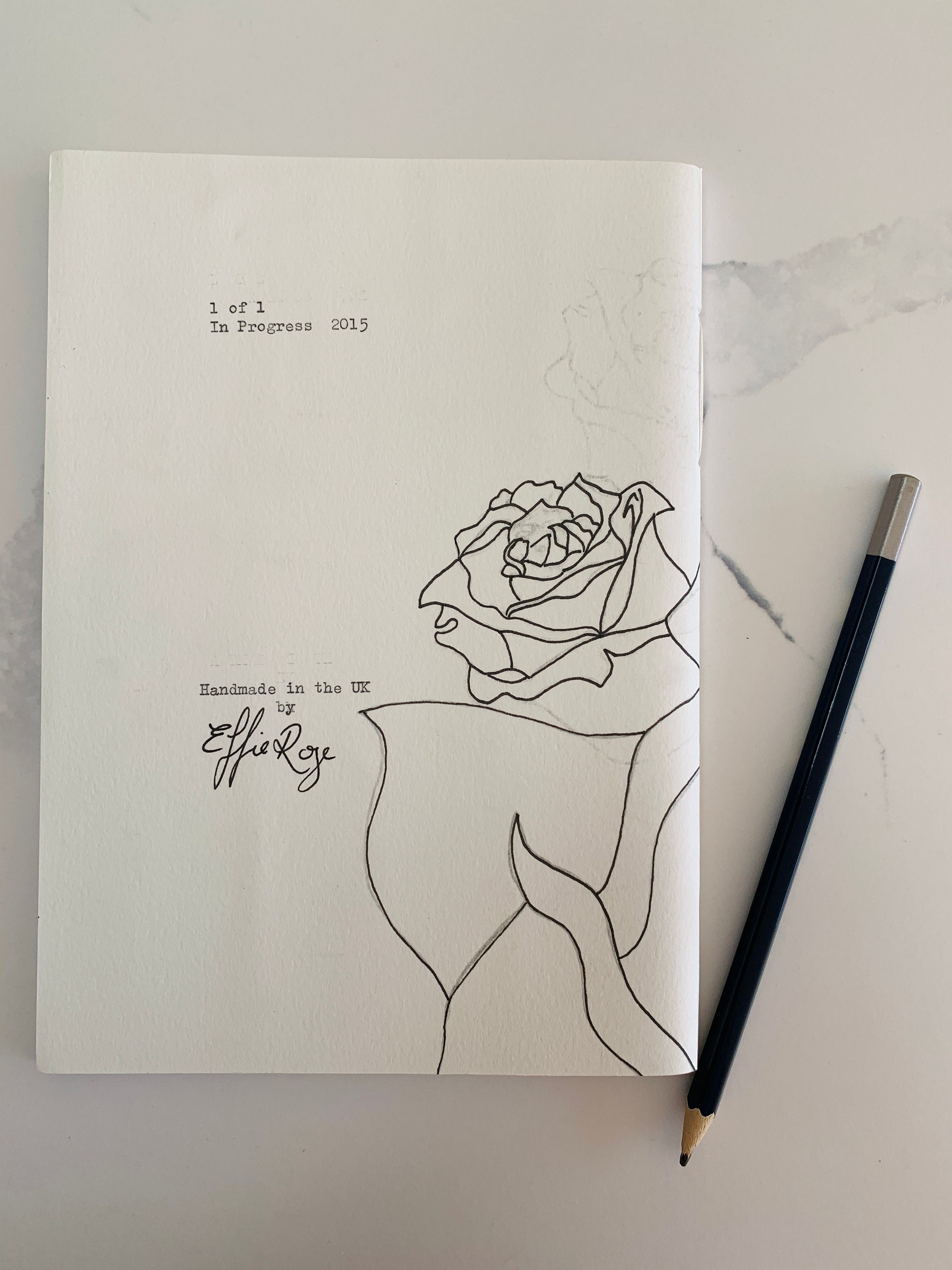 Handmade Notebook/Sketchbook from Original Artwork In Etsy