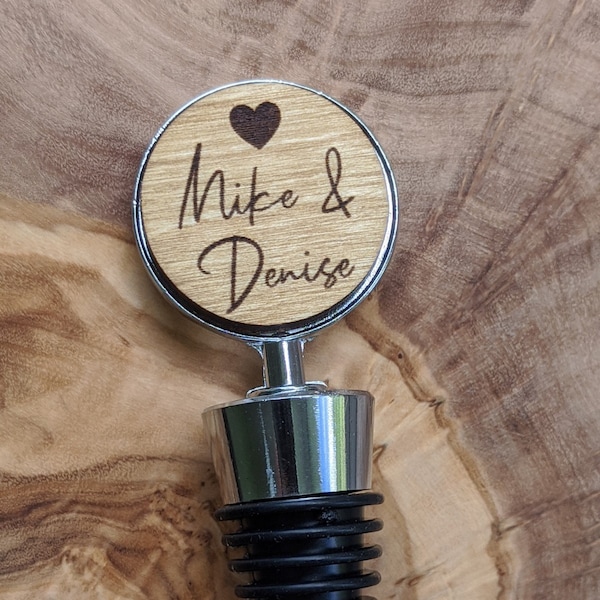 Custom Wine Stopper Etsy