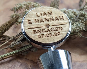 Personalised Custom Made Bottle Stopper - Wedding Gift - Anniversary Gift - Engagement Gift - Housewarming Present - Design your own -