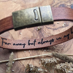 Secret Message Bracelet, Hidden Message, Personalised Real Leather Bracelet, Personalised Gift for Him, Gift for Her, Gift for Boyfriend