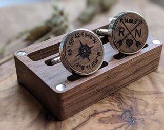 Gemelli Per Sposo E Testimone Di Nozze Personalizzati E Incisi, Regali, Gemelli Per Matrimonio, Gemelli Personalizzati, Bomboniere Per Matrimonio - Italia