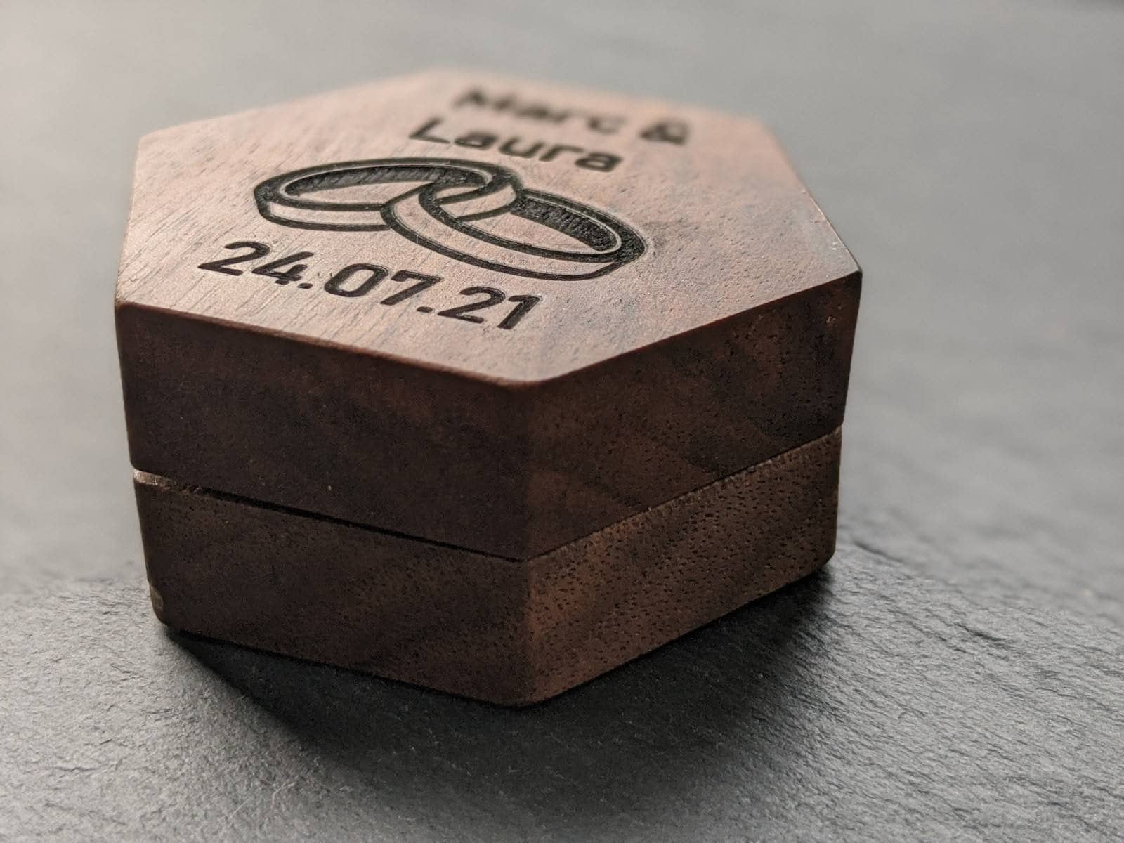 Caja De Anillo De Pájaro De Amor Personalizada, Caja De Anillo De