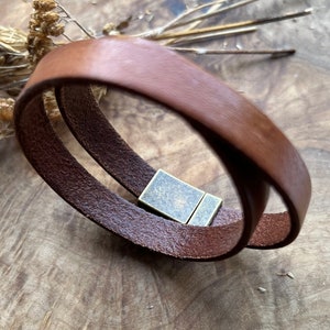 Geheime Nachricht Doppelwickelarmband, Versteckte Nachricht, Personalisiertes Echtlederarmband, personalisiertes Geschenk für Ihn, Geschenk für Sie, Freund