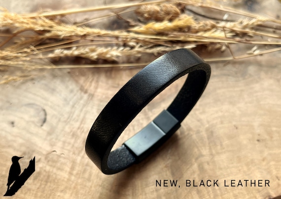 Boyfriend Gift Anniversary Gift For Husband Hidden Message Bracelet for Men Gifts for Him Personalized Unique Gift Leather Bracelet Custom