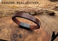 Boyfriend Gift Anniversary Gift For Husband Hidden Message Bracelet for Men Gifts for Him Personalized Unique Gift Leather Bracelet Custom