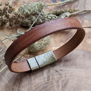 Armband met geheime boodschap, verborgen boodschap, gepersonaliseerde armband van echt leer, gepersonaliseerd cadeau voor hem, cadeau voor haar, cadeau voor vriend