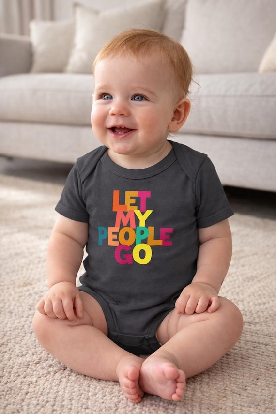 Let My People Go Baby Bodysuit, Funny Jewish Passover Infant Outfit