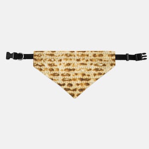matzah print - Jewish dog collar bandana / kosher dog (hanukkah gift idea)