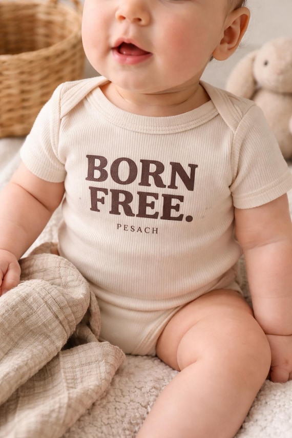 Born Free Pesach Bodysuit | Infant Onesie, Passover Baby Tee