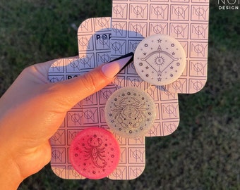 Zodiac dierenhars telefoongreep | Aangepaste astrologie PopSocket™