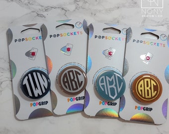 Custom Monogram PopSocket™ | Gepersonaliseerde telefoongreep