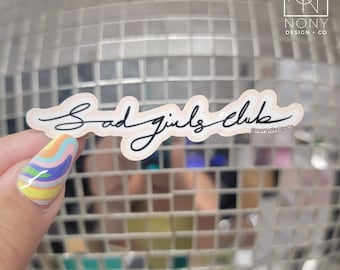 Sad Girls Club Die Cut Sticker