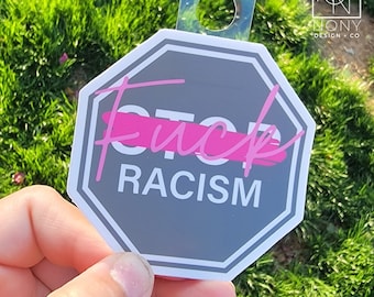 Fck racisme gestanste sticker