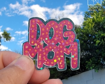Hund Mama Die Cut Sticker