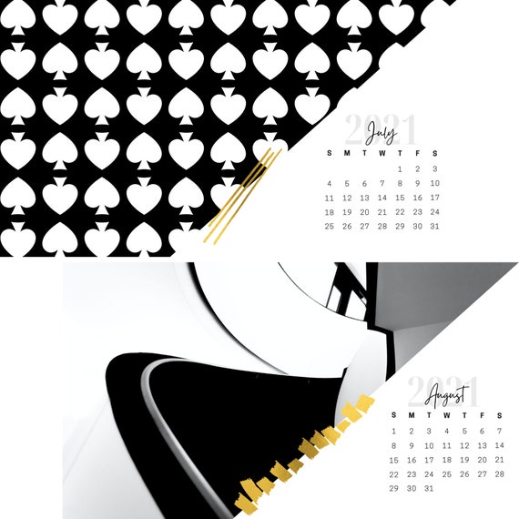 21 Kate Spade Inspired Monthly Desktop Calendar Wallpaper Etsy