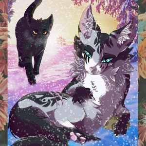 Thunder Clan Art Print Warrior Cats Cat Drawing Print on Premium Matte  Paper Graystripe Fireheart Ravenpaw Bluestar Tigerclaw Sandstorm 