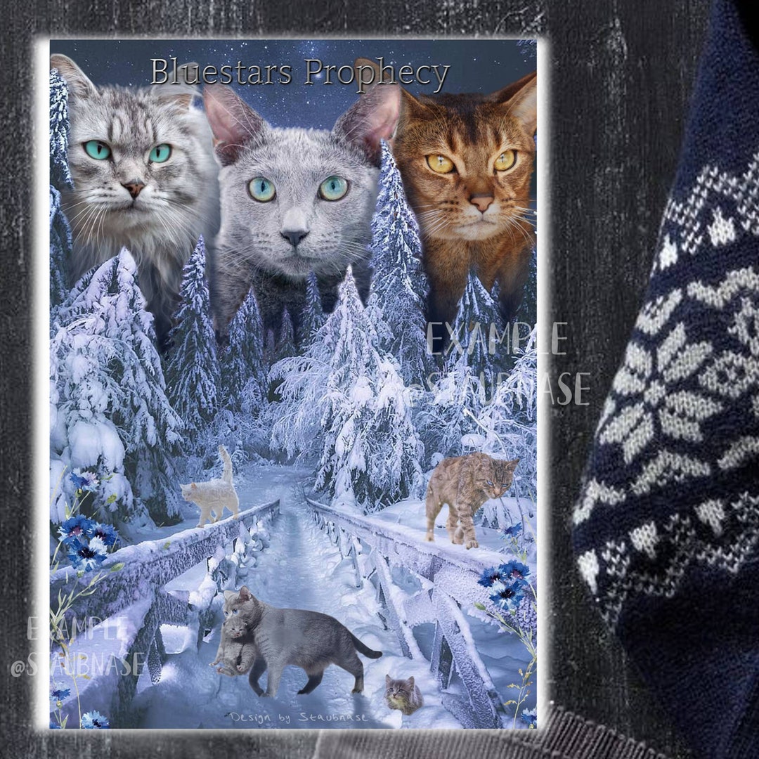 warrior-cats-poster-bluestars-prophecy-remake-cover-20x30cm-matt