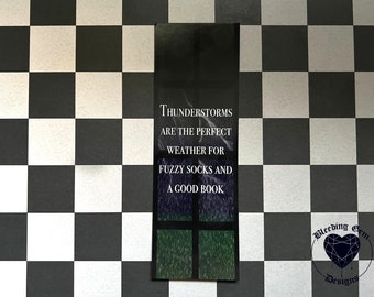 Stormy Weather Cute Gothic Bookmark