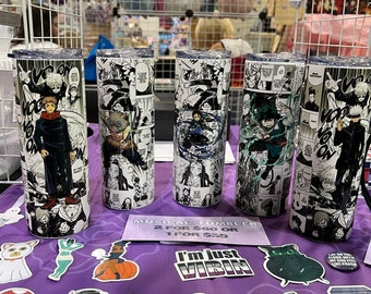Custom Personalized Manga Panel Anime tumblers Nerdy Gifts Fathers Day Nerdy Gift Mothers Day Nerdy Gift