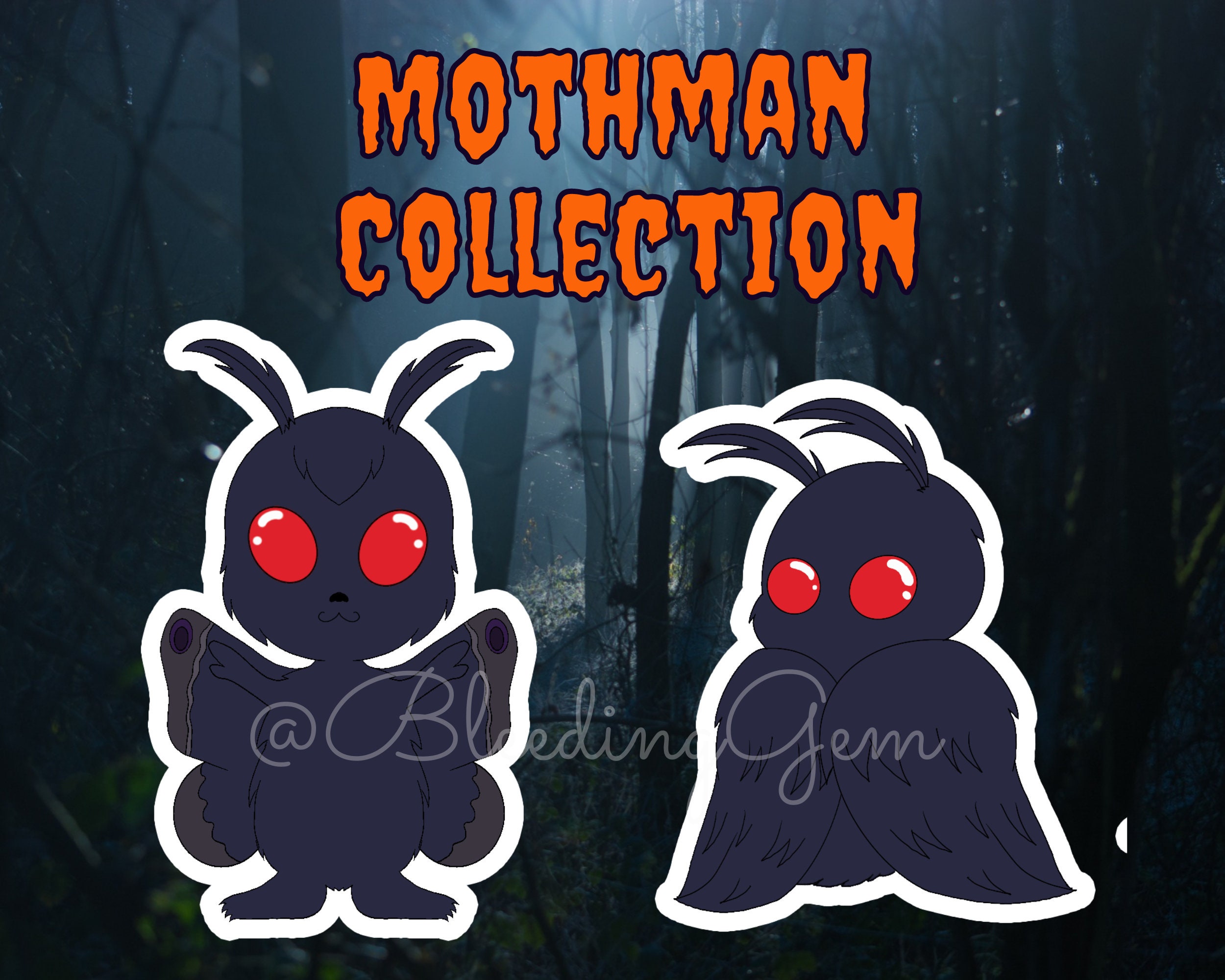 Embrace The Light Baby Mothman Poster Spooky Cute Cryptid