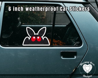 Mothman Cryptid Urban Legend 6 inch Weatherproof Car Sticker