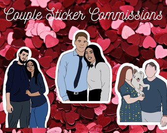 Custom Customized Stickers for Couples Love Valentines Day Anniversary Gift Water Bottle Sticker